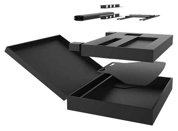 Multibrackets M Display Floorstand 180 gulvstativ med flightcase